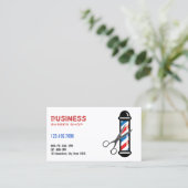 プロフェッショナル理容師/バーバーショップ名刺 名刺 (スタンド正面)