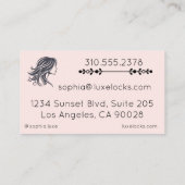 プロフェッショナル理髪用水平両面 名刺 (裏面)