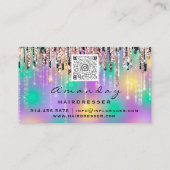 プロフェッショナル理髪用鋏バラQRコード 名刺 (裏面)