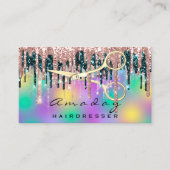 プロフェッショナル理髪用鋏バラQRコード 名刺 (正面)