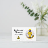 プロフェッショナル生物学的災害［有害物質］クリーンアップサービス 名刺 (スタンド正面)