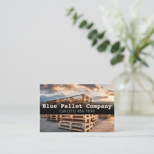 プロフェッショナル用のパレットとオンラインの名刺 名刺 (スタンド正面)