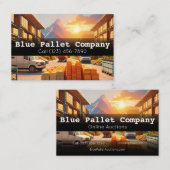 プロフェッショナル用のパレットとオンラインの名刺 名刺 (正面/裏面)