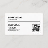 プロフェッショナル用名刺起業家 名刺 (裏面)