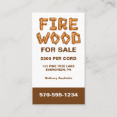 プロフェッショナル用薪木の販売カスタム 名刺 (正面)