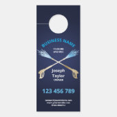 プロフェッショナル男らし式洗圧式パワー洗浄 ドアノブサイン (正面)