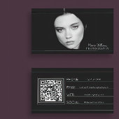 プロフェッショナル画像およびQRコード名刺 名刺