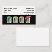 プロフェッショナル画家モダン名刺 名刺 (正面/裏面)