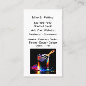 プロフェッショナル画家モダン名刺 名刺 (裏面)