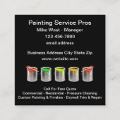 プロフェッショナル画家ユニーク名刺 スクエア名刺 (正面)