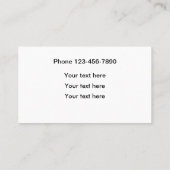 プロフェッショナル画家及びサンドブラスト 名刺 (裏面)