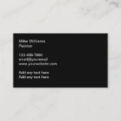 プロフェッショナル画家名刺デザイン 名刺 (裏面)