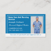 プロフェッショナル登録ナース介護者写真 名刺 (正面)