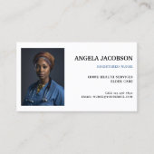 プロフェッショナル登録ナース写真名刺 名刺 (正面)