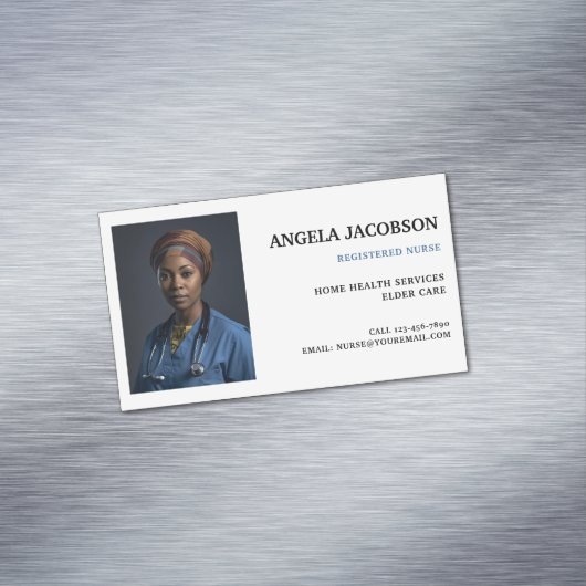 プロフェッショナル登録ナース写真 マグネット名刺 (インサイチュ)