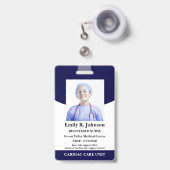 プロフェッショナル登録ナースID バッジ (正面（伸縮クリップ）)