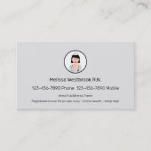 プロフェッショナル登録モダンナース医療 名刺 (正面)