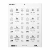 プロフェッショナル白油血清ラベル ラベル (フルシート)