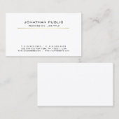 プロフェッショナル白金ゴールドお洒落プエレガントラン 名刺 (正面/裏面)