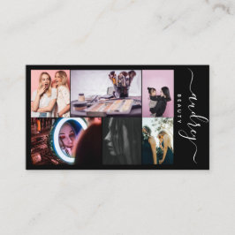 プロフェッショナル白黒の署名6枚の写真 名刺