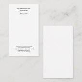 プロフェッショナル白黒シンプルプレーン不動産仲介業者 名刺 (正面/裏面)