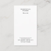 プロフェッショナル白黒シンプルプレーン不動産仲介業者 名刺 (正面)