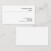 プロフェッショナル白黒シンプル一般建築家 名刺 (正面/裏面)