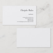 プロフェッショナル白黒シンプル一般建築家 名刺 (正面/裏面)