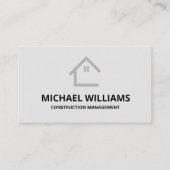 プロフェッショナル白黒ジェネラル建築 名刺 (正面)