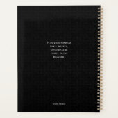 プロフェッショナル白黒ビジネス プランナー手帳 (裏面)