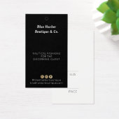 プロフェッショナル白黒ファッション価格ラベル (デスク)