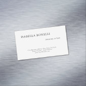 プロフェッショナル白黒ミニマリストプレーンクリエイティブ マグネット名刺 (インサイチュ)