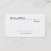 プロフェッショナル白黒ミニマリストプレーンクリエイティブ 名刺 (正面)