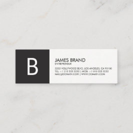 プロフェッショナル白黒モノグラム スキニー名刺