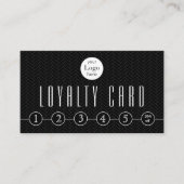 プロフェッショナル白黒ロイヤリティカード ロイヤリティカード (正面)