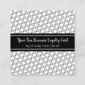 プロフェッショナル白黒事業ロイヤリティパンチ 予約カード (正面)