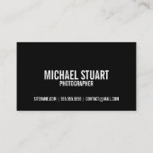 プロフェッショナル白黒写真 名刺 (裏面)