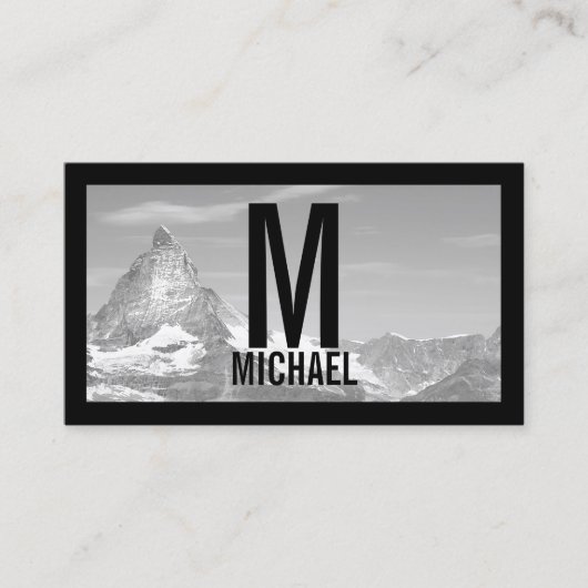 プロフェッショナル白黒写真 名刺 (正面)