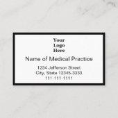 プロフェッショナル白黒医療法 予約カード (裏面)