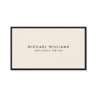 プロフェッショナル白黒名刺