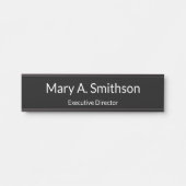 プロフェッショナル白黒名役職名室 サインプレート (正面)