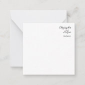 プロフェッショナル白黒普通建築厚 ノートカード (正面)