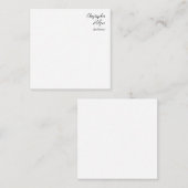 プロフェッショナル白黒普通建築厚 ノートカード (正面/裏面)