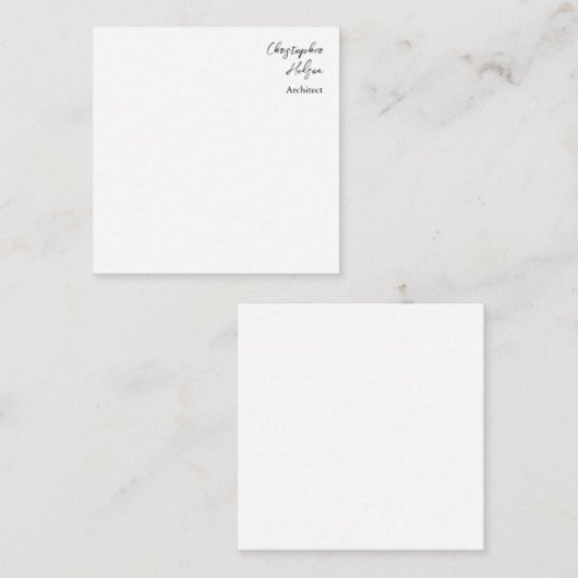 プロフェッショナル白黒普通建築厚 ノートカード (正面/裏面)