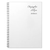 プロフェッショナル白黒普通建築厚 ノートブック (正面)