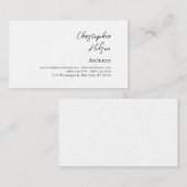 プロフェッショナル白黒普通建築厚 名刺 (正面/裏面)