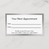 プロフェッショナル白黒銀医院 予約カード (正面)