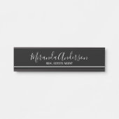 プロフェッショナル白黒(スクリプト名) サインプレート (正面)