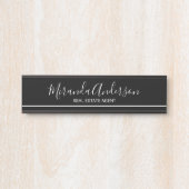 プロフェッショナル白黒(スクリプト名) サインプレート (正面)