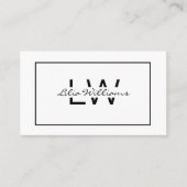 プロフェッショナル白黒 名刺 (正面)